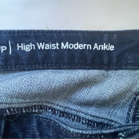 Talbots High Waist Flawless Ankle Jeans 22WP Dark Wash Red Side Stripe #CC - Picture 5 of 9
